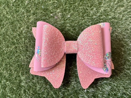 Rose Gold Pink Hair Bow Set |Hair Bow Accessories For Girl